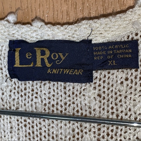 LeRoy Knitwear Vintage Sweater Embellished with Faux Pearls - Picture 7 of 9